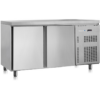 Koelwerkbank Gastro-Inox tweedeurs met een afmeting 1500(b)x700(d)x850(h)mm